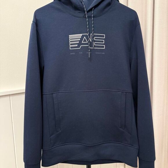 American Eagle Outfitters Tops - Navy Blue Graphic Pullover Hoodie